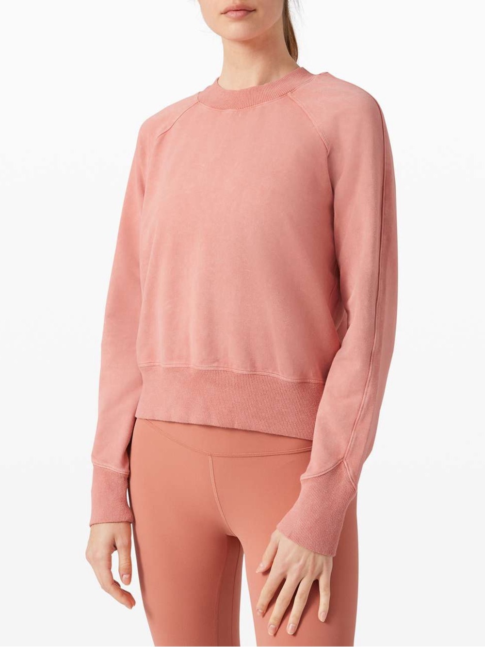 Lululemon Ready to Roll Crew *Dye - Acid Rubber Dye Rustic Coral Size 10